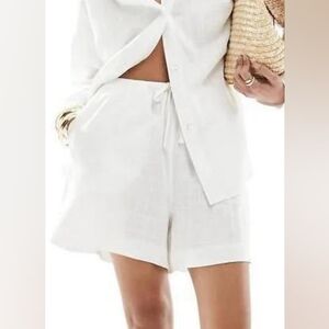 🆕️ ASOS DESIGN Linen Shorts